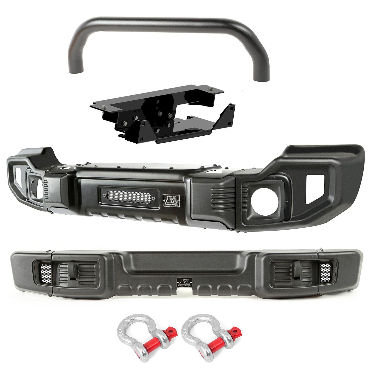 Spartacus Bumper Kit, Front/Rear, Winch Plate; 07-18 Jeep Wrangler JK