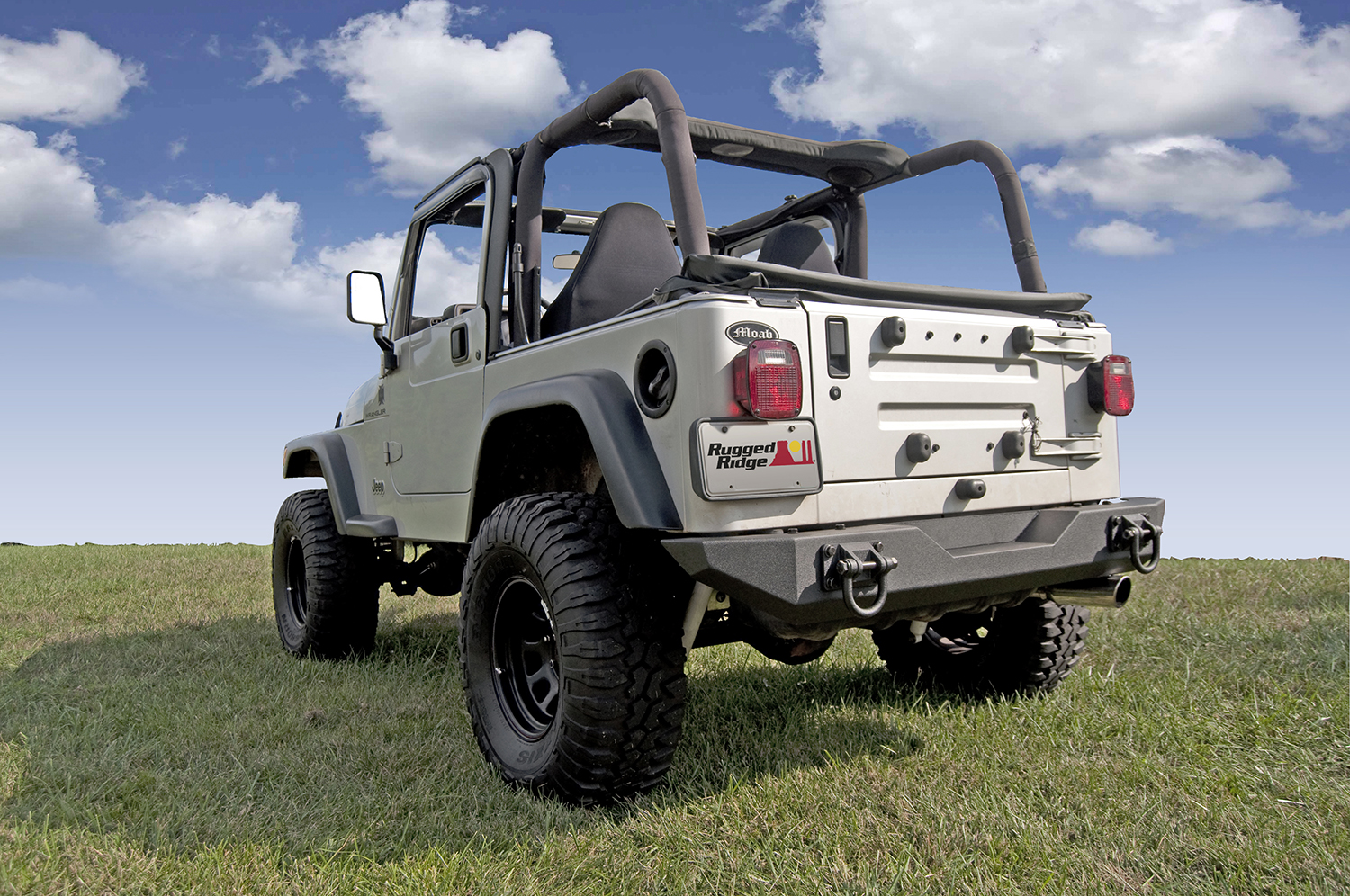 XHD Bumper, Rear; 76-06 Jeep CJ/Wrangler YJ/TJ - 1