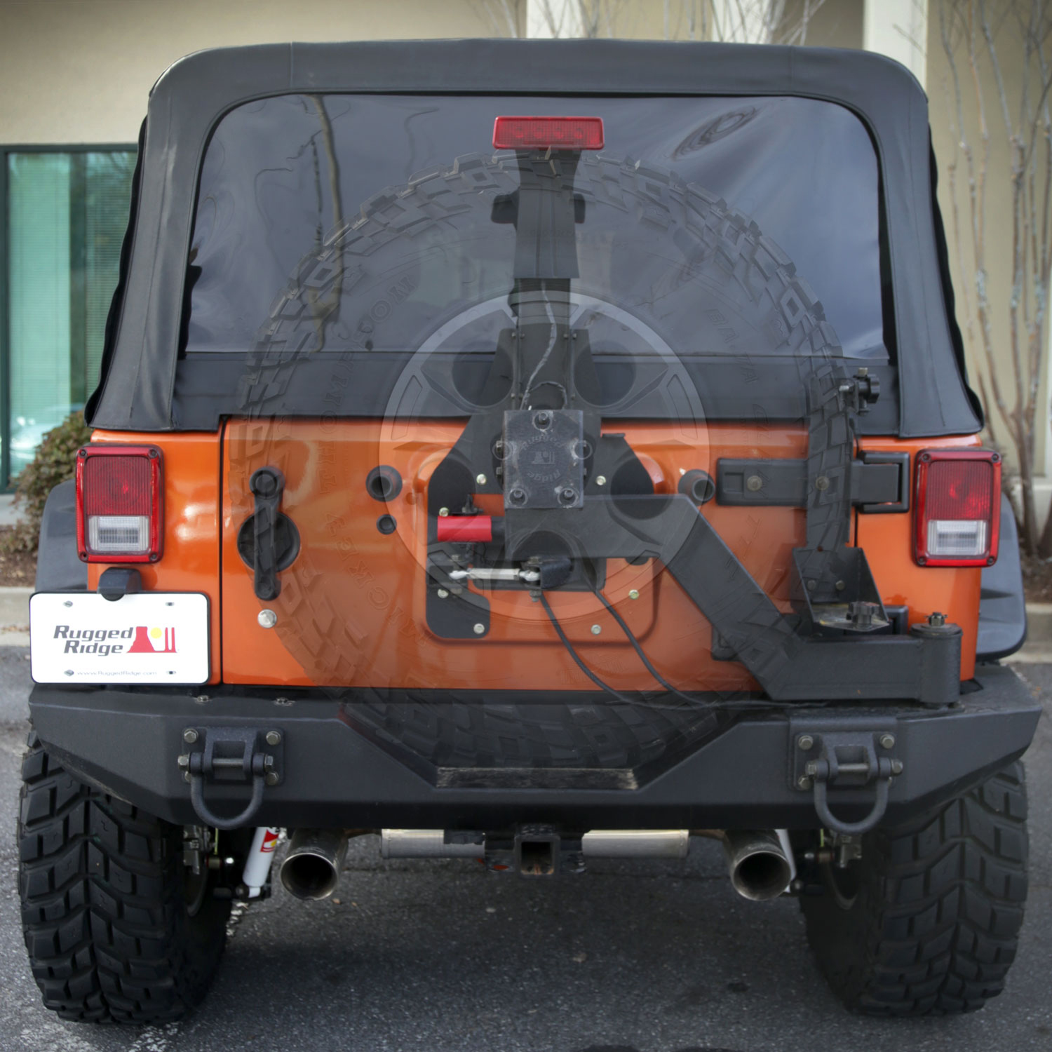 XHD Tire Carrier, Gen II, Swing and Lock; 07-18 Jeep Wrangler JK