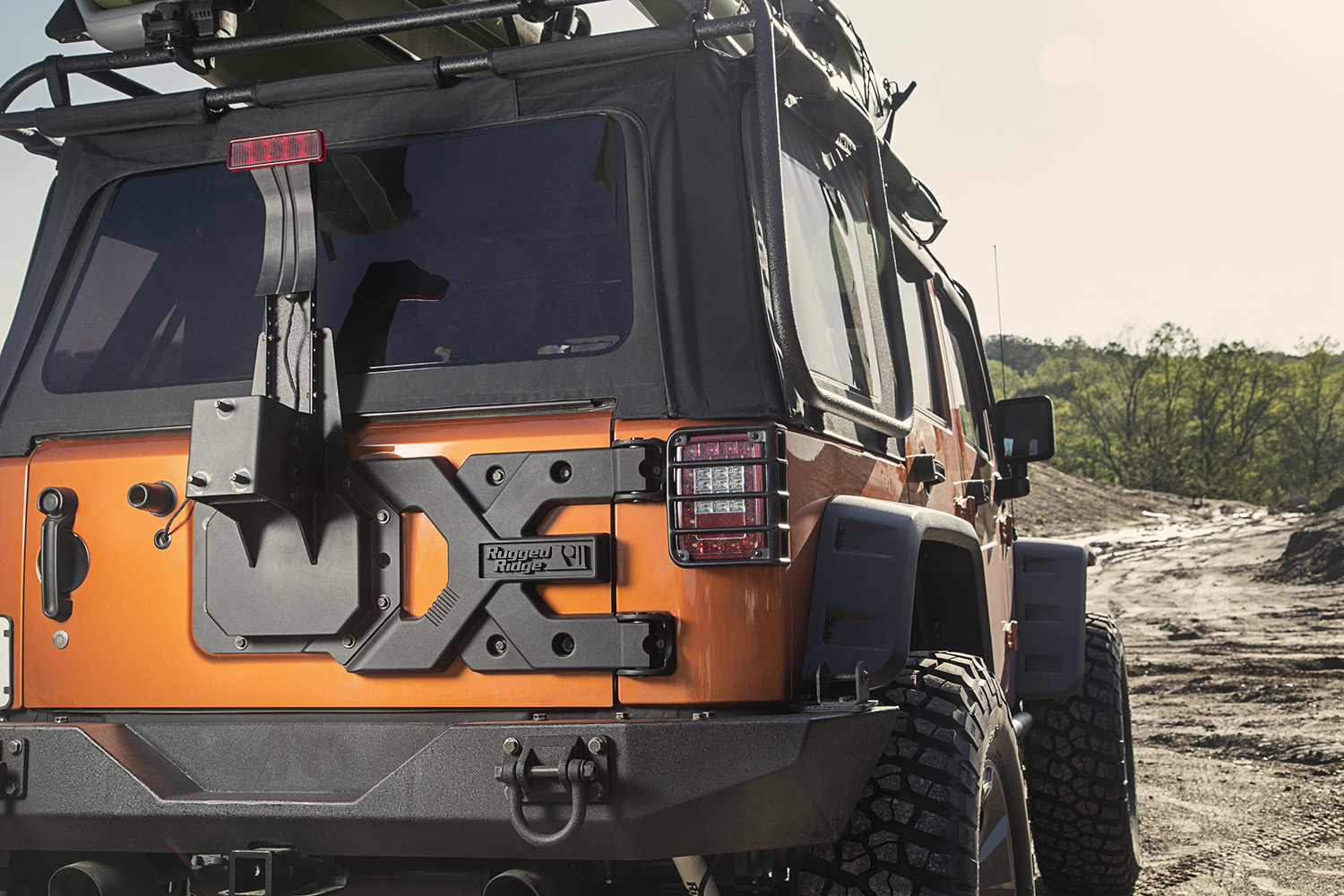 HD Tire Carrier Kit; 07-16 Jeep Wrangler JK - 4