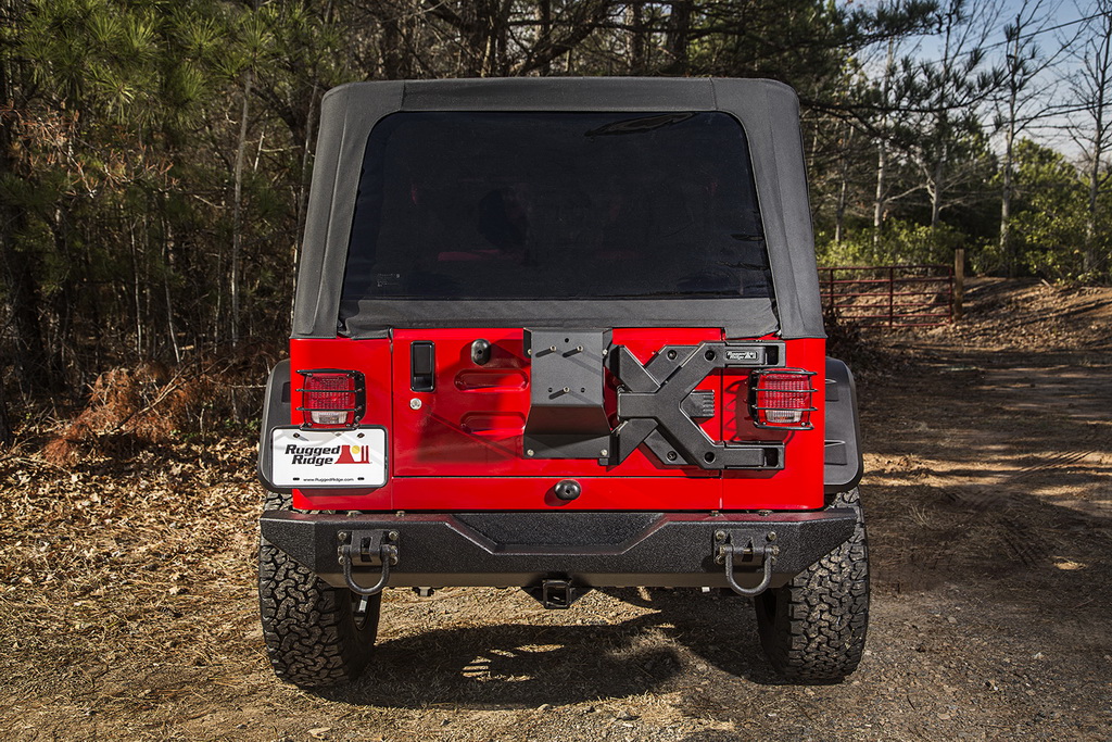 Mocowanie koła zapasowego HD, uchwyt koła; 87-06 Jeep Wrangler YJ/TJ - 4