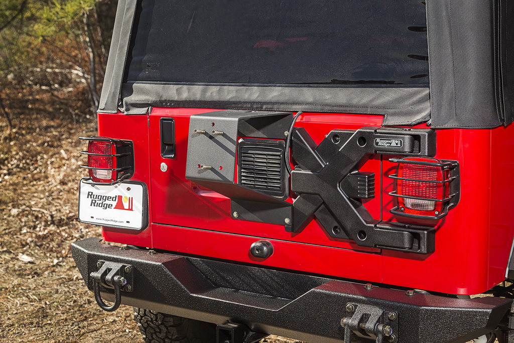 Mocowanie koła zapasowego HD, uchwyt koła; 87-06 Jeep Wrangler YJ/TJ - 5