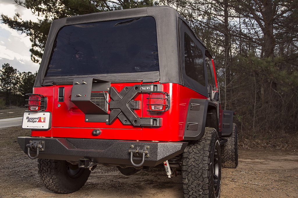 Mocowanie koła zapasowego HD, uchwyt koła; 87-06 Jeep Wrangler YJ/TJ - 7