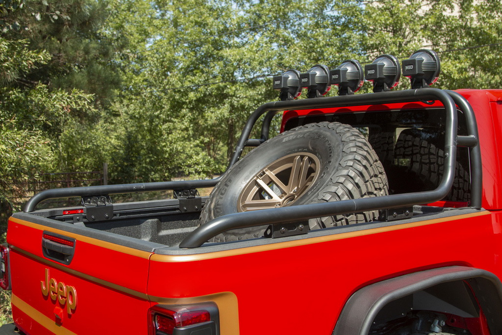 Spare Tire Carrier, Bed Mount; Jeep Gladiator JT - 2