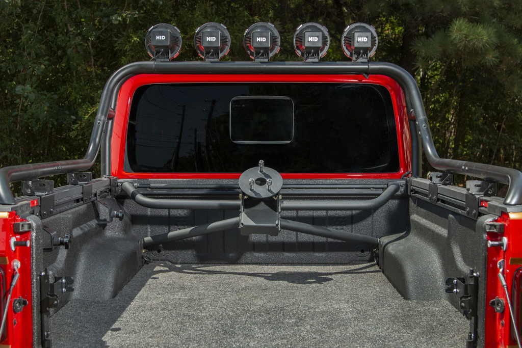 Spare Tire Carrier, Bed Mount; Jeep Gladiator JT - 4