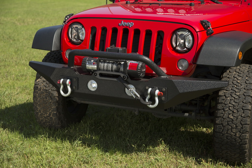 Spartan Bumper, Front, Standard Ends, Overrider; 07-18 Wrangler JK - 2