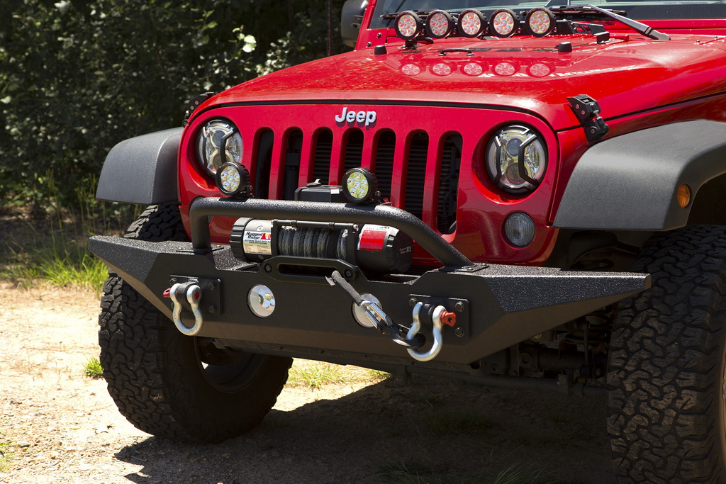 Spartan Bumper, Front, Standard Ends, Overrider; 07-18 Wrangler JK - 3