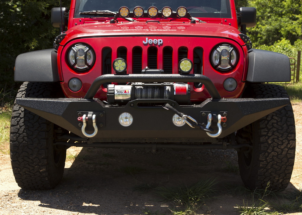 Spartan Bumper, Front, Standard Ends, Overrider; 07-18 Wrangler JK - 4