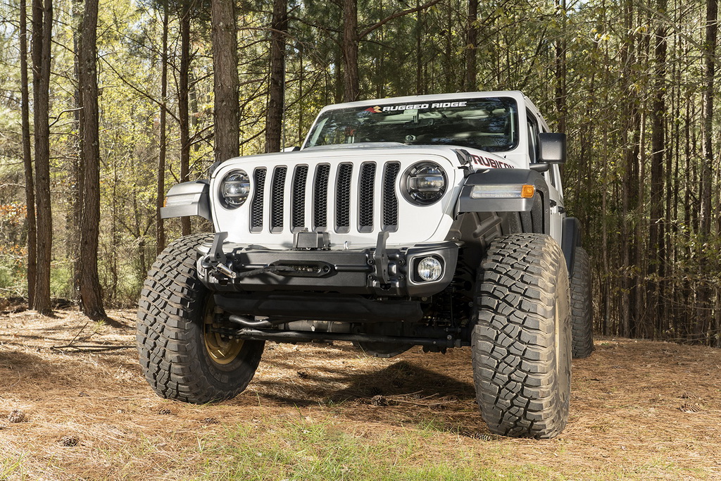 Arcus Front Bumper, w/ Winch Tray & Tow Hooks, 18-21 Jeep JL/JT - 2