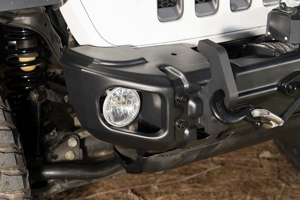 Arcus Front Bumper, w/ Winch Tray & Tow Hooks, 18-21 Jeep JL/JT - 3
