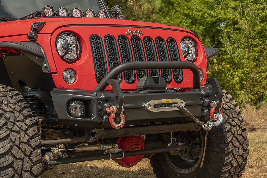 Arcus Front Bumper Set, With Overrider; 07-18 Jeep Wrangler JK    - 4