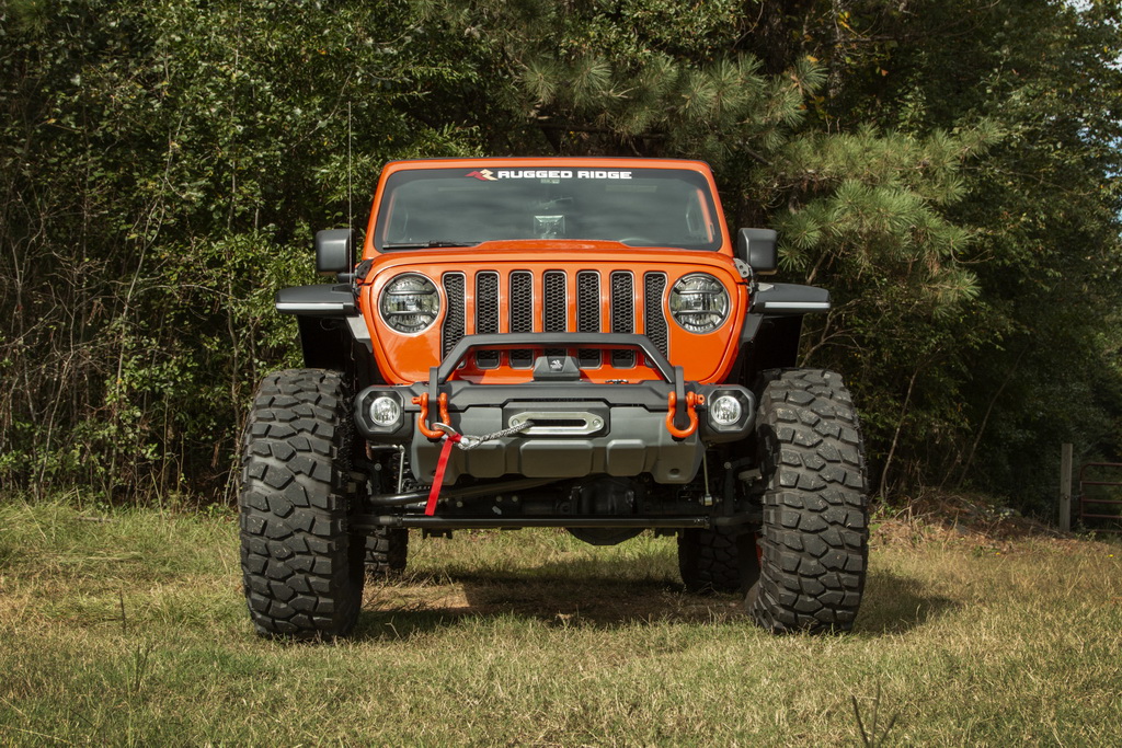 Venator Stubby Frt Bumper, w/Overrider; 18-curr Jeep Wrangler JL & JT - 3