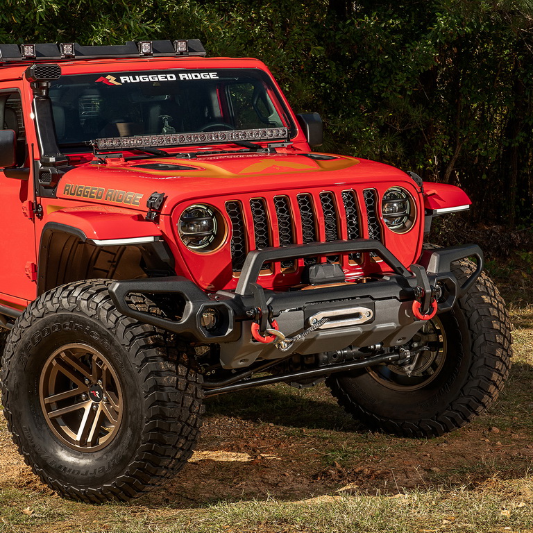 Venator Front Bumper Overrider, 18-21 Jeep Wrangler JL - 5