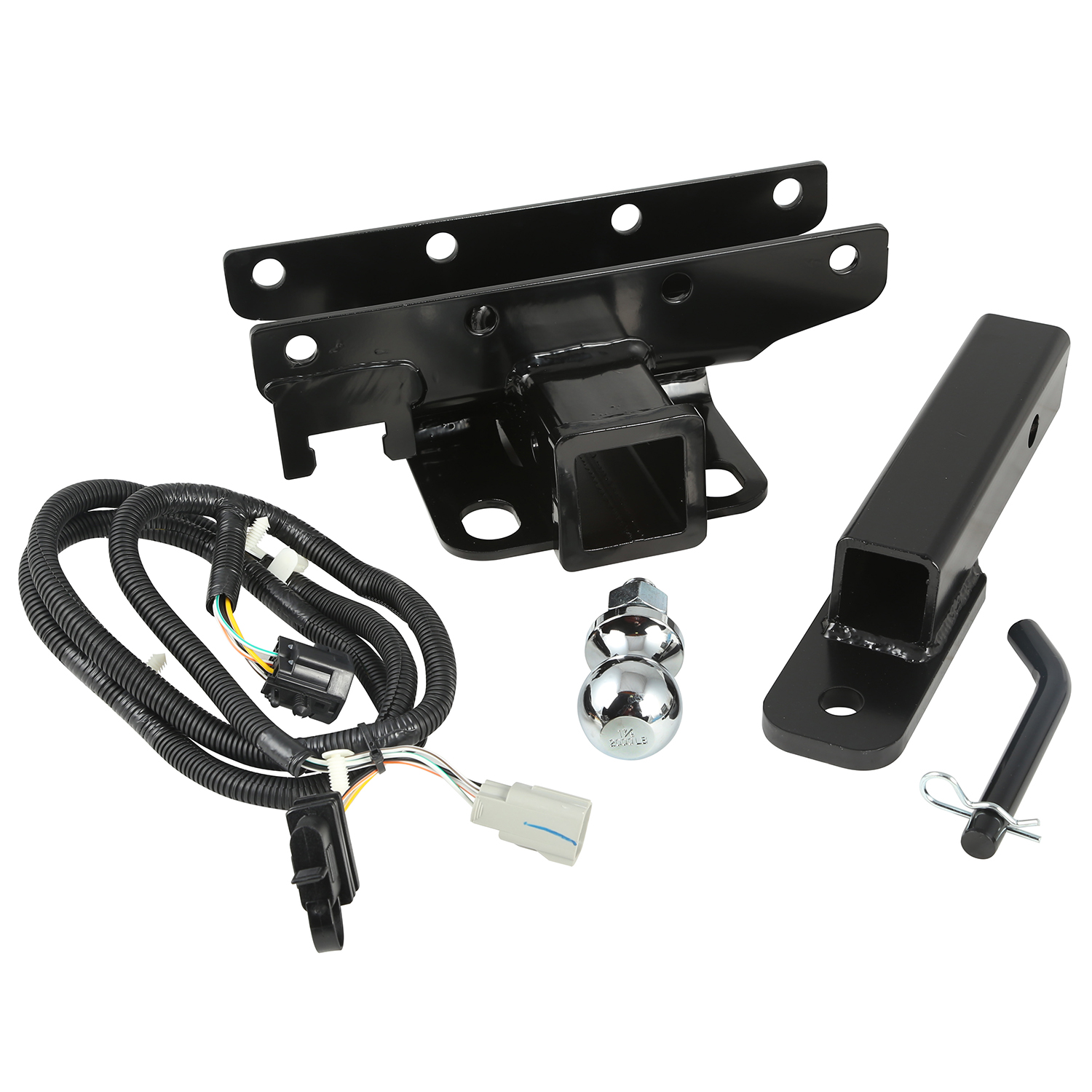 Trailer Hitch Kit, 1 7/8 Inch Ball; 07-18 Jeep Wrangler JK
