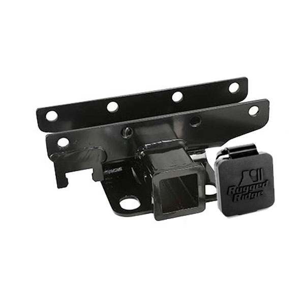 Trailer Hitch Kit, Rugged Ridge Logo; 07-18 Jeep Wrangler JK