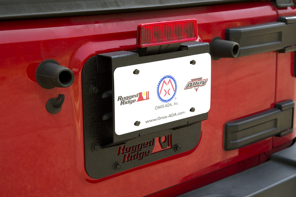 Tire Carrier Delete Plate Kit: 07-18 Jeep Wrangler JK - 6