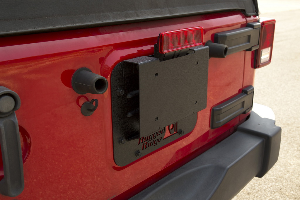 Tire Carrier Delete Plate Kit: 07-18 Jeep Wrangler JK - 7