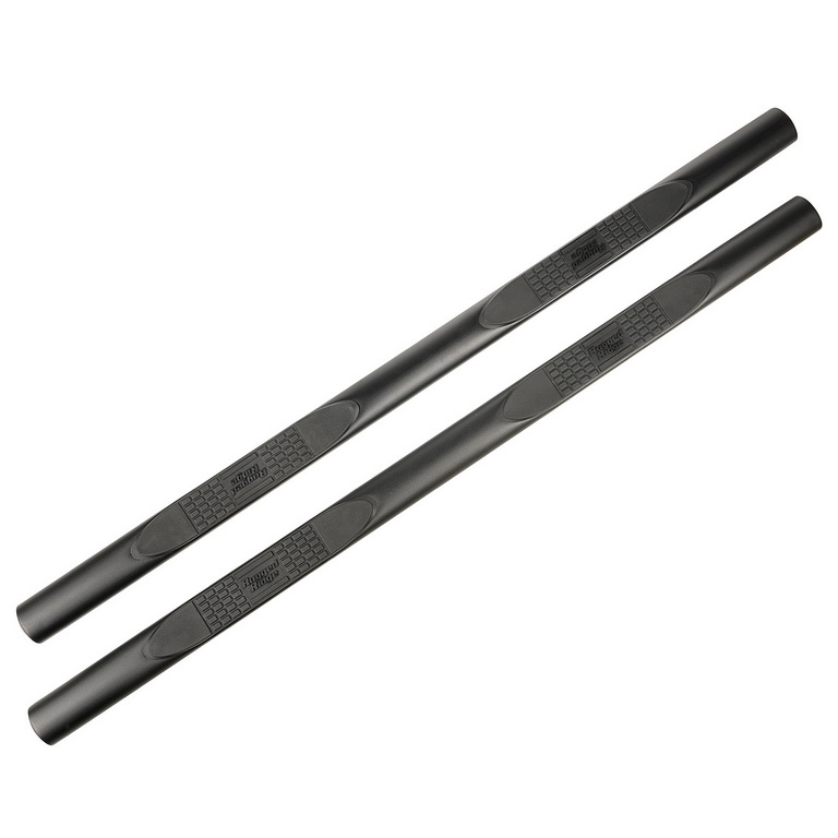 4-Inch Oval Side Step, Fine Textured Black; 2020-2021 Jeep Gladiator JT - 1