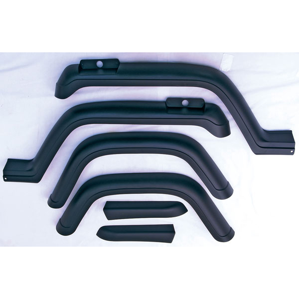Fender Flare Kit, 6 Piece, Factory Style; 87-95 Jeep Wrangler YJ - 1
