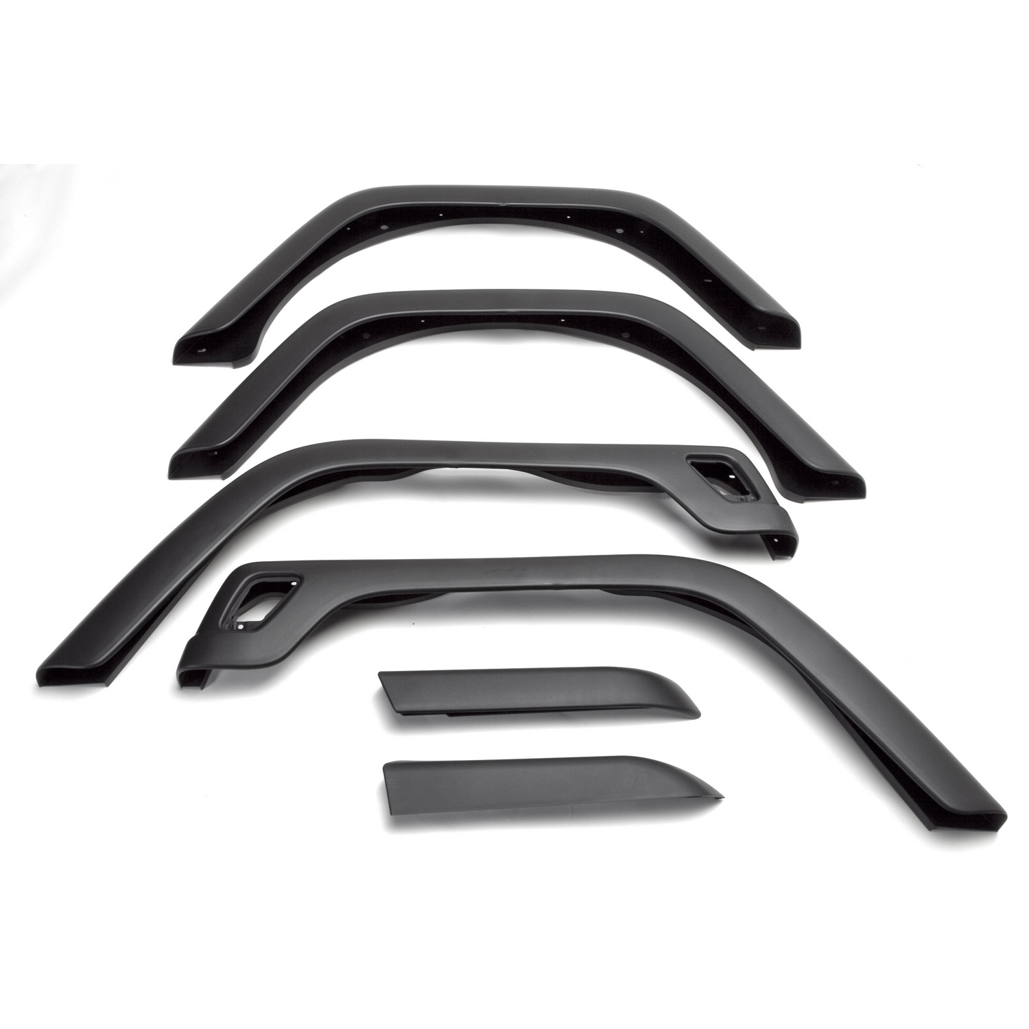 Fender Flare Kit, 6 Piece, Factory Style; 97-06 Jeep Wrangler TJ - 1