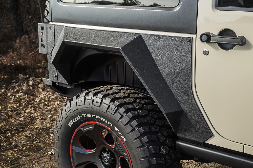 Tylne błotniki XHD Armor, para, 2 Dr; 07-17 Jeep JK - 4