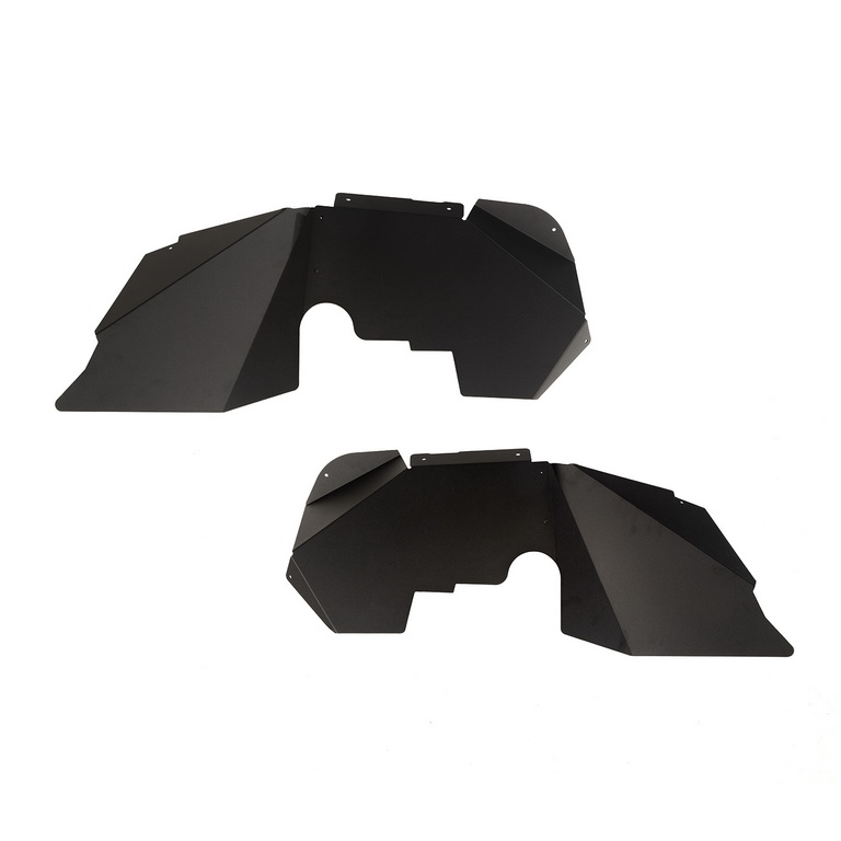 Aluminum Inner Fender Liners; Black; 07-18 Jeep Wrangler JK