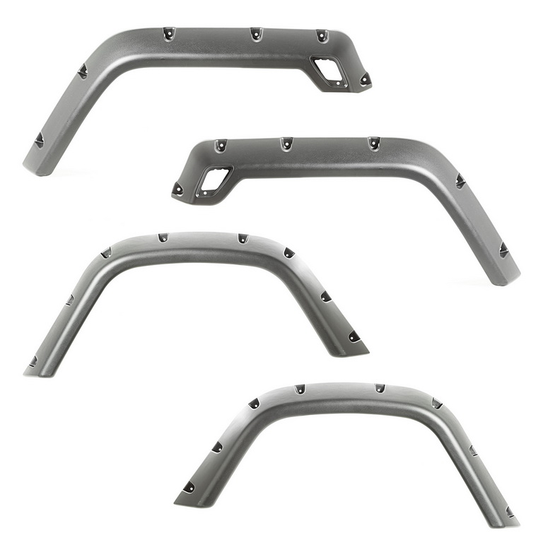 Fender Flare Kit, 4-Piece; 97-06 Jeep Wrangler TJ/LJ