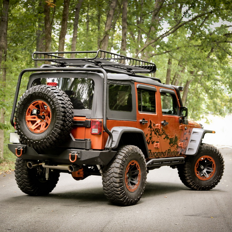 Hurricane Fender Flare Kit, EU, Textured; 07-18 Jeep Wrangler JK - 4