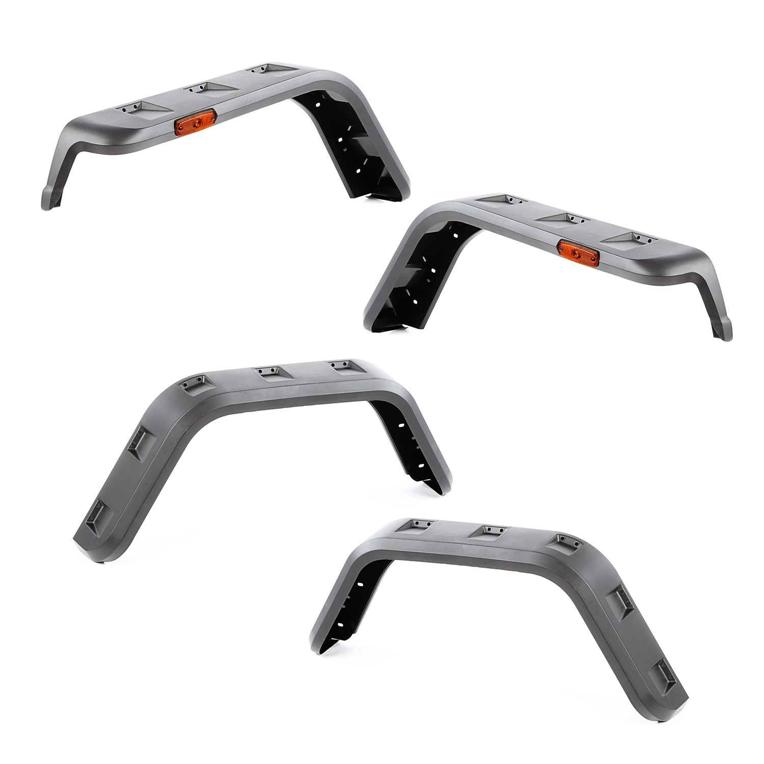 Zestaw nakładek błotników Hurricane, tekstura; 97-06 Jeep Wrangler TJ - 1