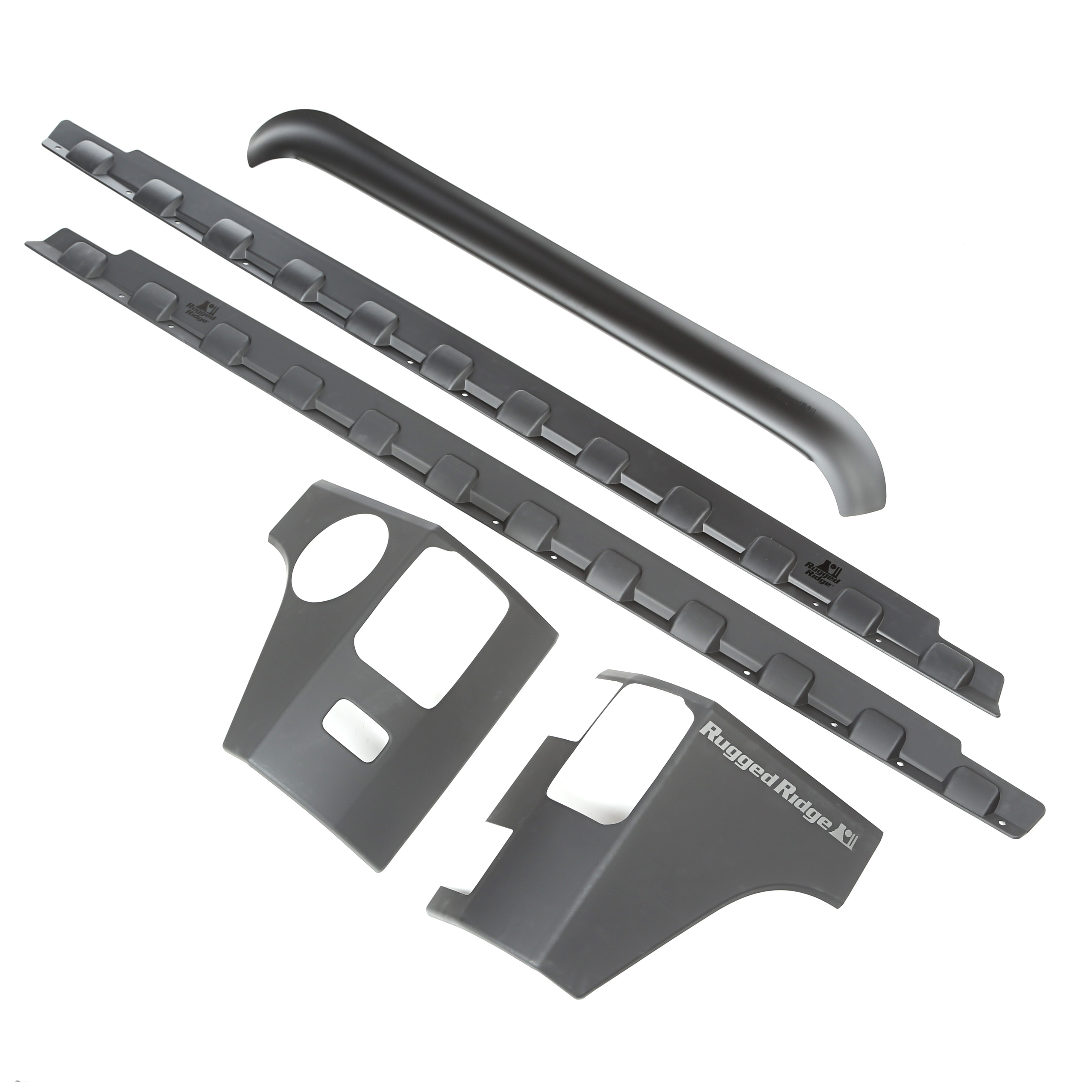 Body Armor Kit, 5-Piece, Smooth; 07-18 Jeep Wrangler JKU, 4 Door - 1
