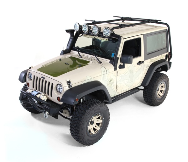 Sherpa Roof Rack; 07-18 Jeep Wrangler JK, 2 Door - 1