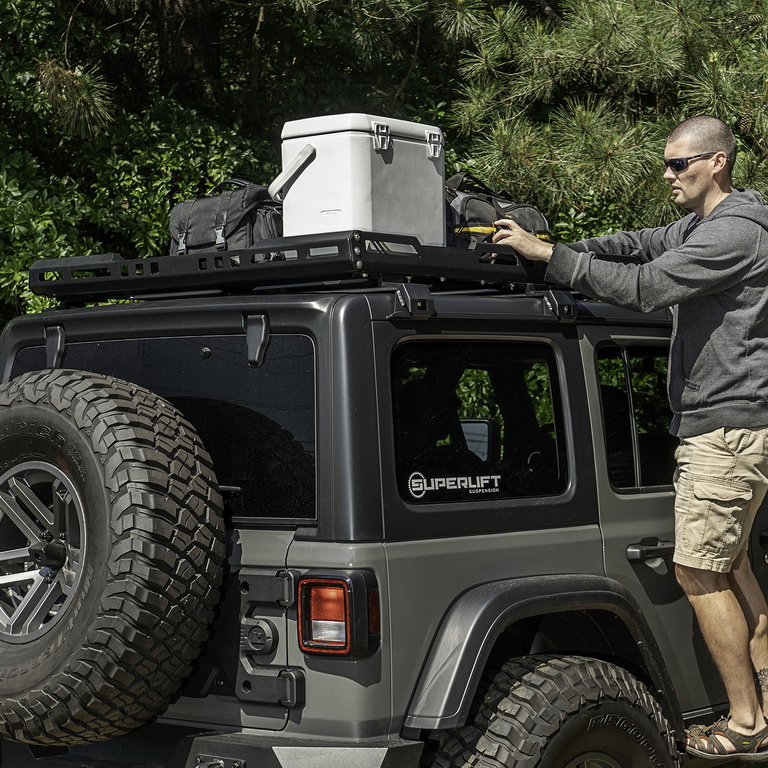Bagażnik dachowy z koszem; 18-19 Jeep Wrangler JL 4-drzwiowy z hardtopem - 3