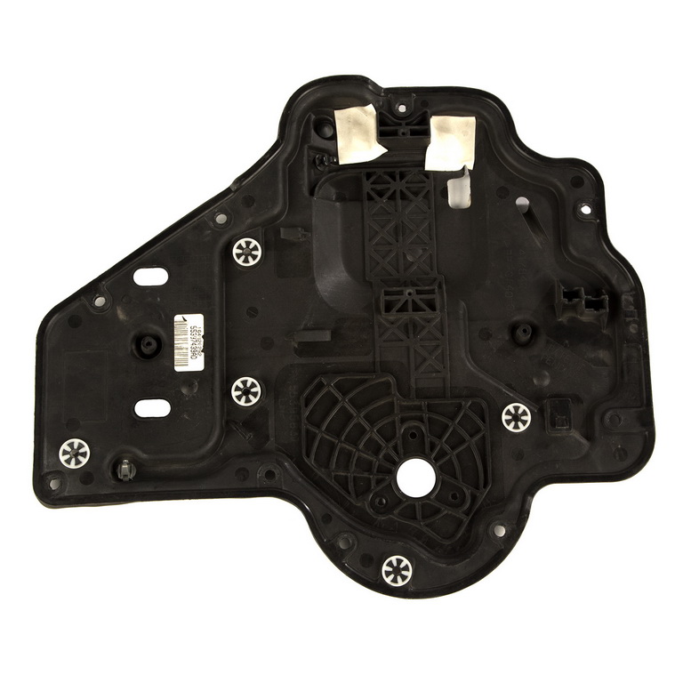 Door Carrier, Rear, Left, Inner, Manual Windows; 07-10 Wrangler JKU - 2