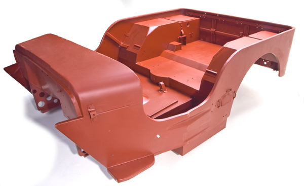 Body Tub, Reproduction, Steel; 41-42 Willys MB - 4