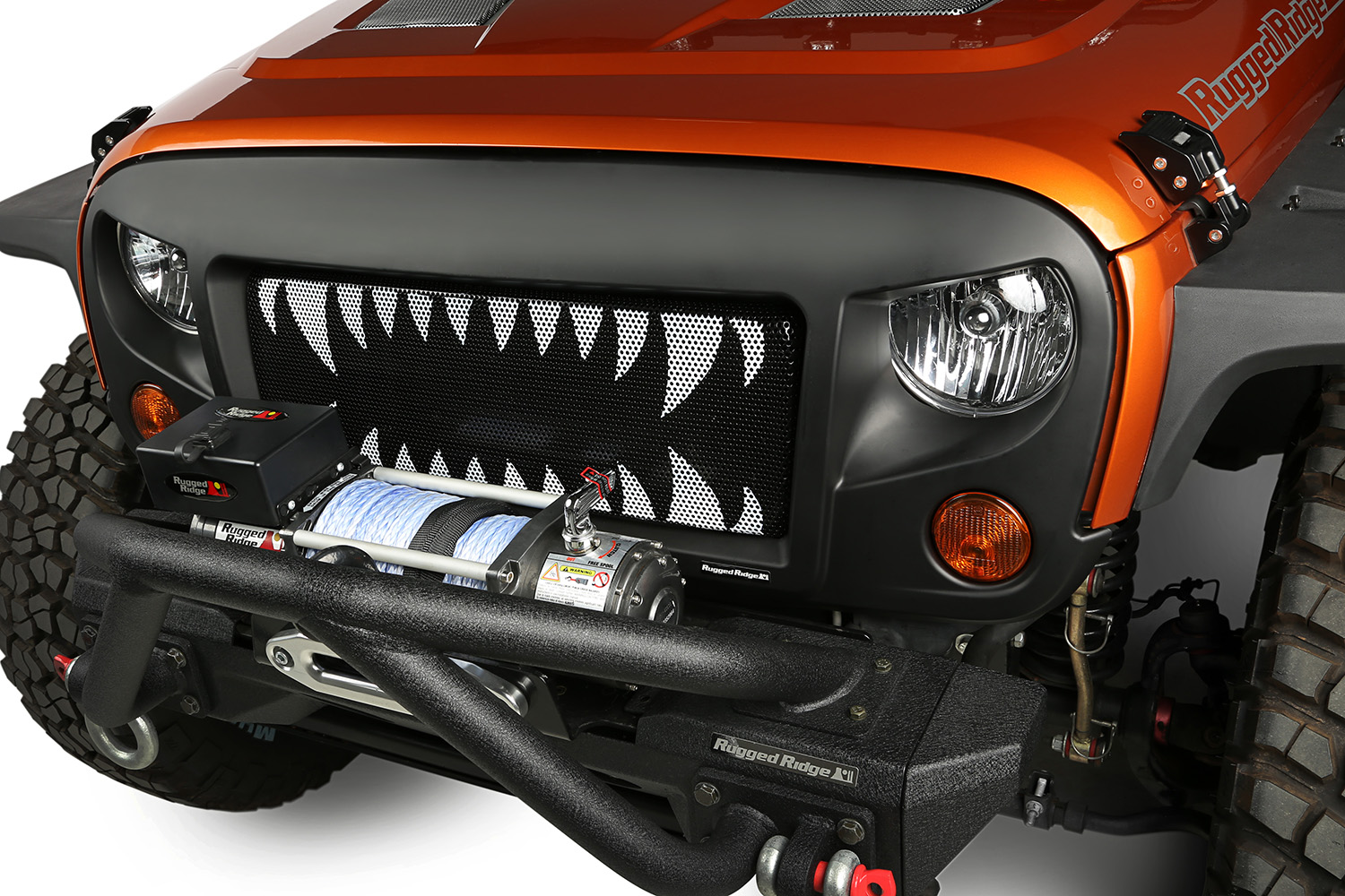 Spartan Grille Kit, Land Shark; 07-18 Jeep Wrangler JK - 1