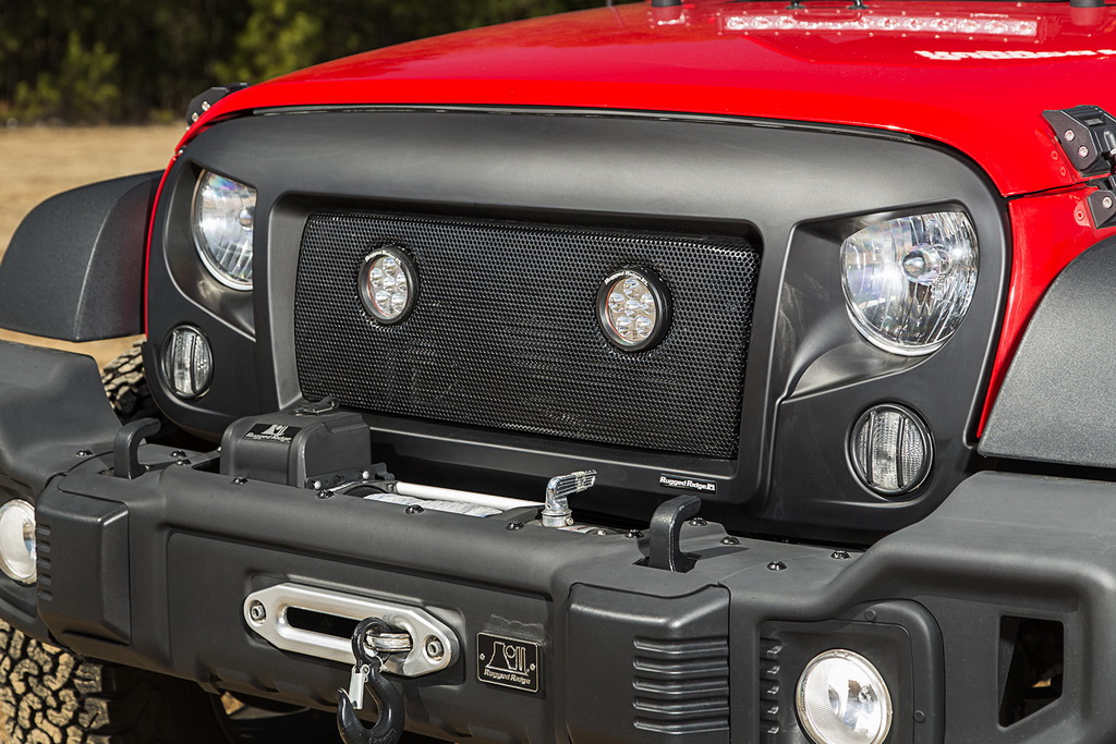 Spartan Grille Insert Kit, LED Lights; 07-18 Jeep Wrangler JK - 2