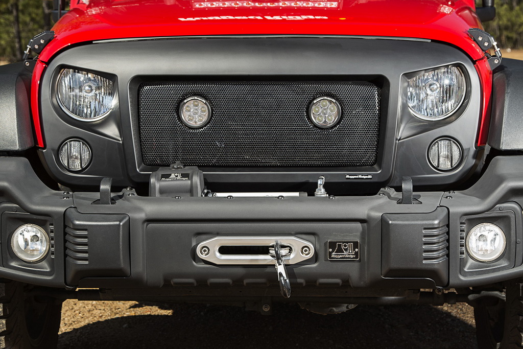 Spartan Grille Insert Kit, LED Lights; 07-18 Jeep Wrangler JK - 3