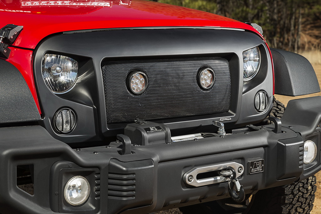 Spartan Grille Insert Kit, LED Lights; 07-18 Jeep Wrangler JK - 4