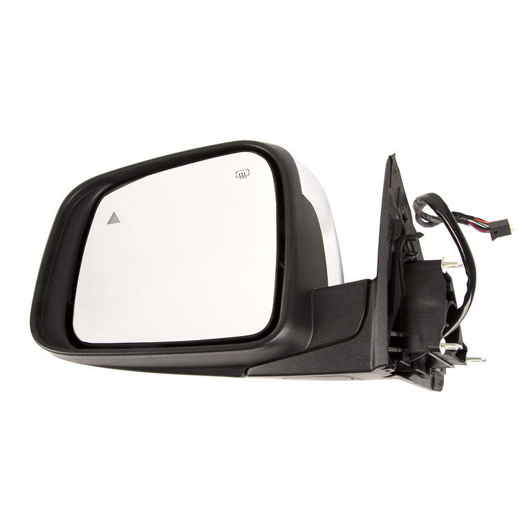Door Mirror, Left, Power, Heat, Signal, BSM, Chrome; 11-14 Jeep WK2 - 1