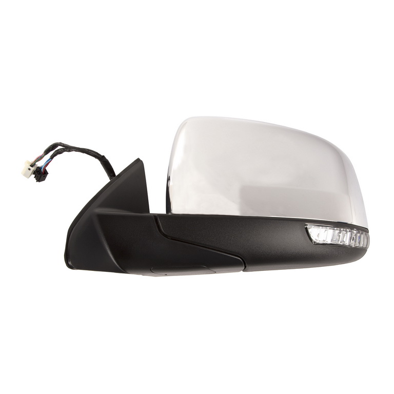 Door Mirror, Left, Power, Heat, Signal, BSM, Chrome; 11-14 Jeep WK2 - 2