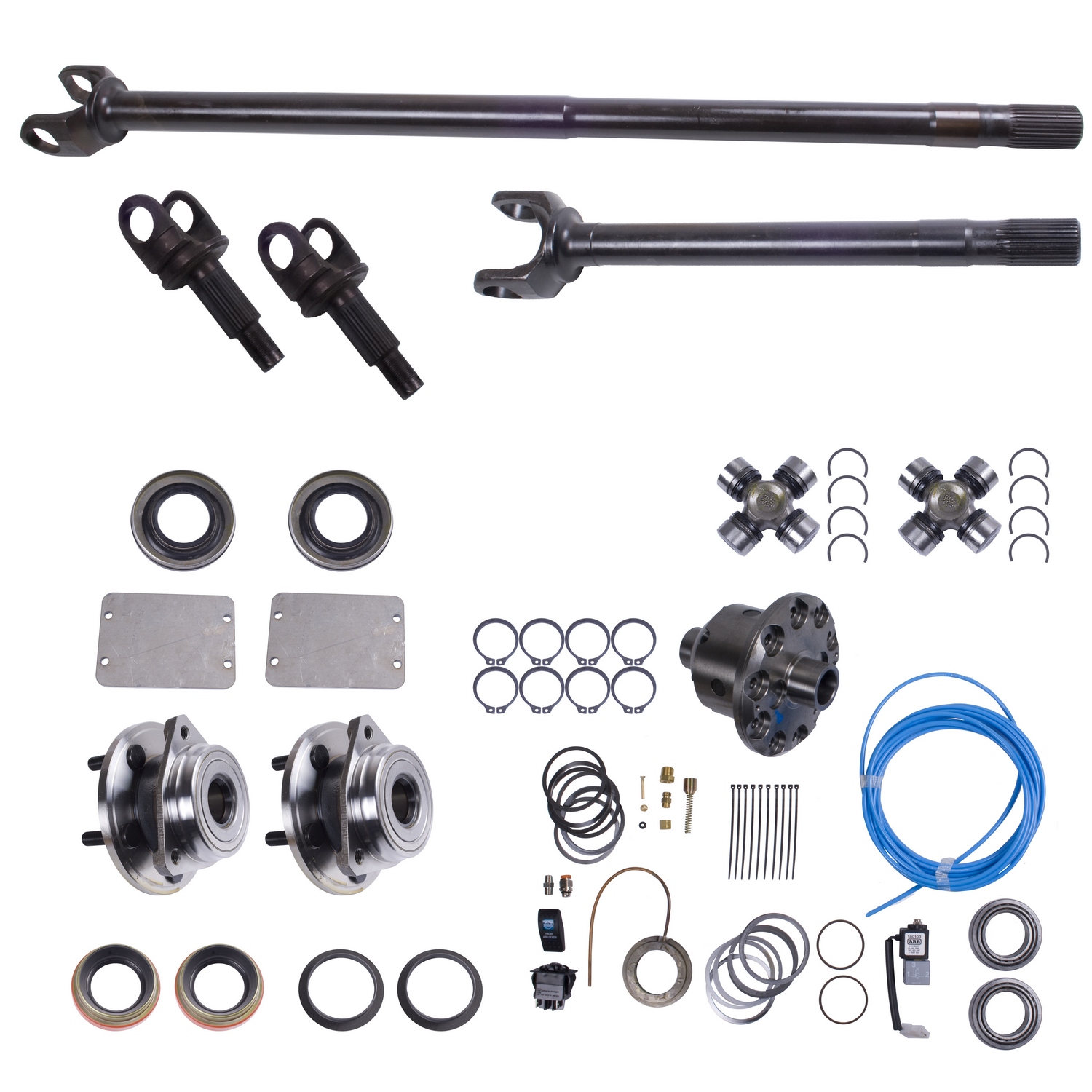 Axle Shaft Conversion Kit, Front, ARB; 84-95 XJ/YJ, for Dana Grande 30 - 1