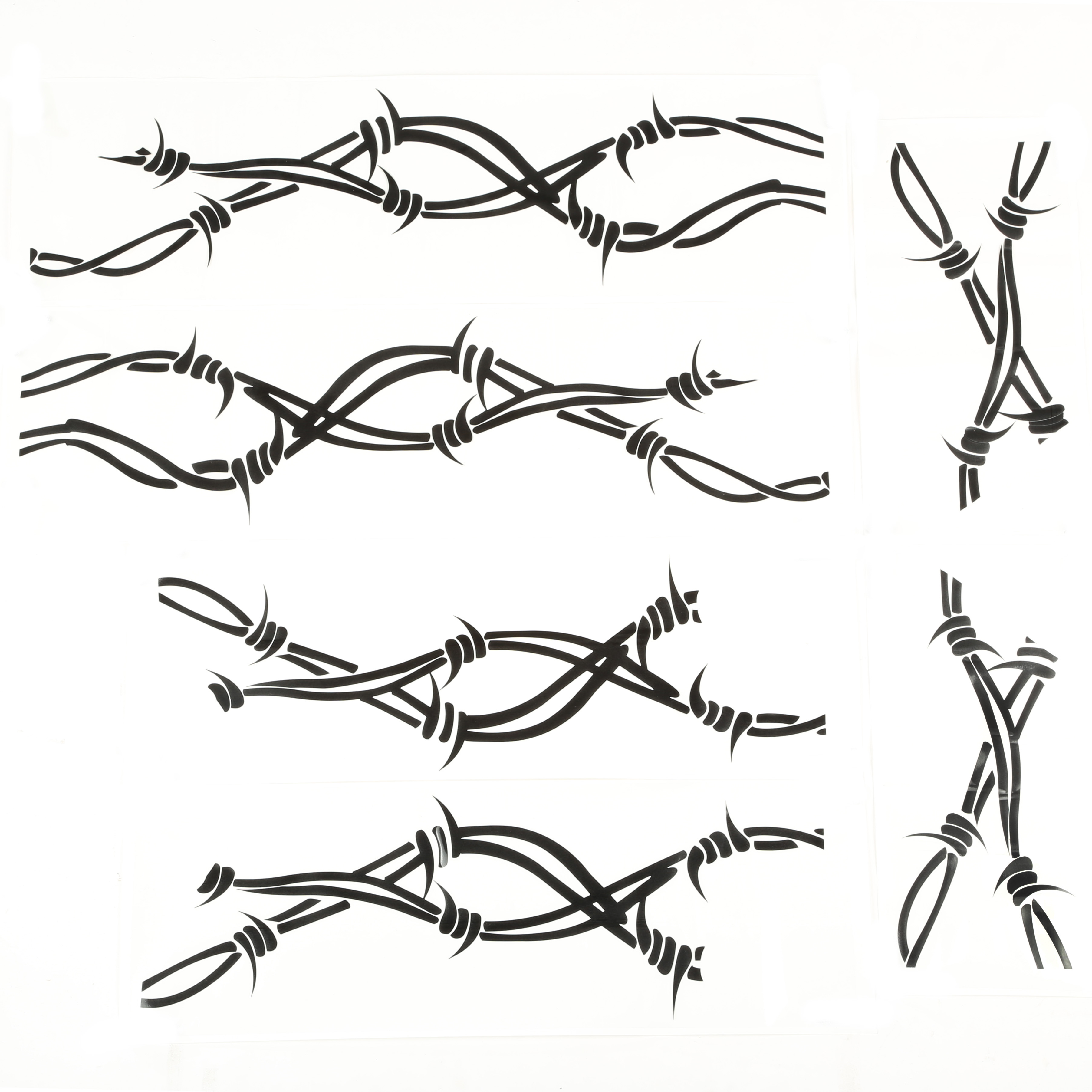 Decal Kit, Side Pair, Barbed Wire; 07-18 Jeep Wrangler JK