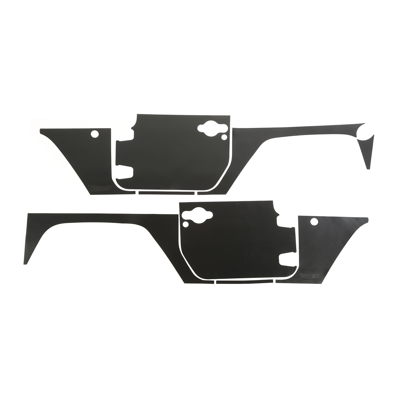 Magnetic Protection Panel Kit; 07-18 Jeep Wrangler JK, 2 Door - 1
