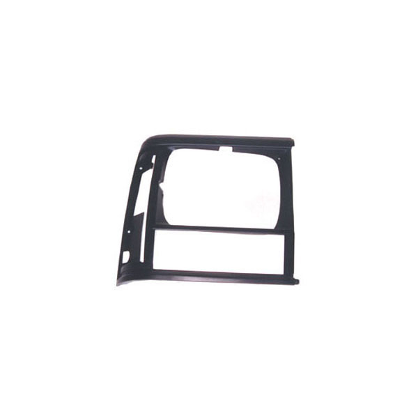 Headlight Bezel, Left, Black; 91-96 Jeep Cherokee XJ