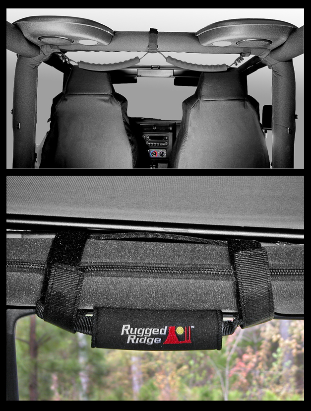 Grab Handle Cover Kit, Neoprene; 97-06 Jeep Wrangler TJ - 1