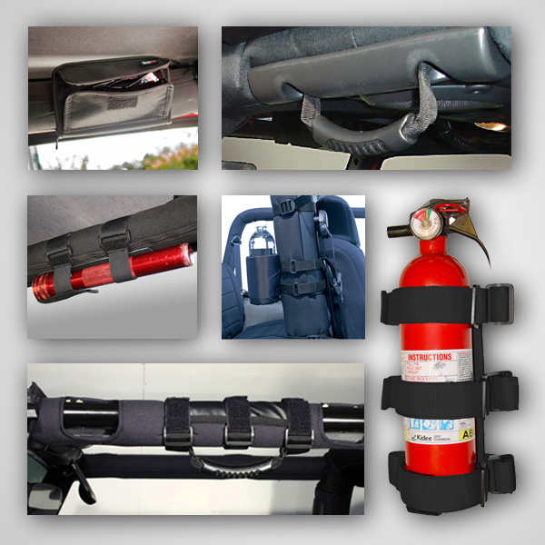 Roll Bar Accessory Kit, Interior; 07-18 Jeep Wrangler JK