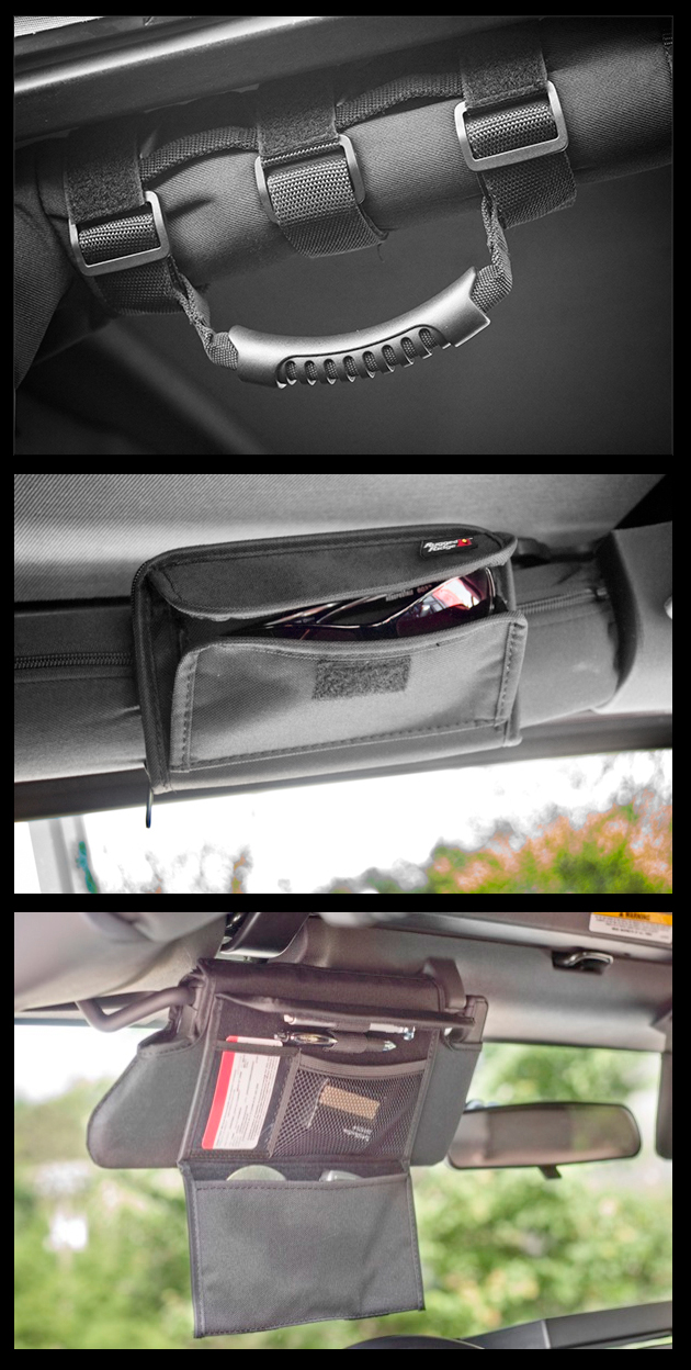 Roll Bar Storage Upgrade Kit, Interior; 07-09 Jeep Wrangler JK