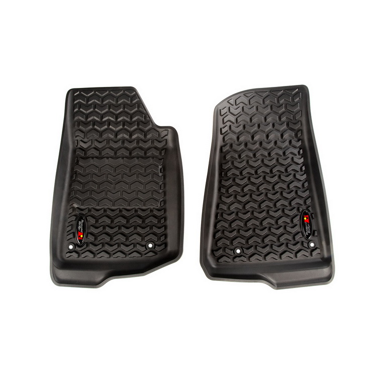 Floor Liner, Front; Black, 2018-2020 Jeep Wrangler, 2020 Gladiator JL / JT  - 1