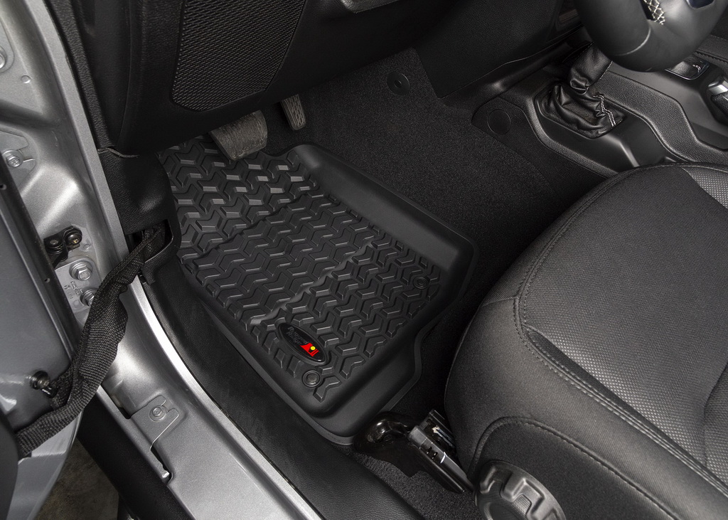 Floor Liner, Front; Black, 2018-2020 Jeep Wrangler, 2020 Gladiator JL / JT  - 4