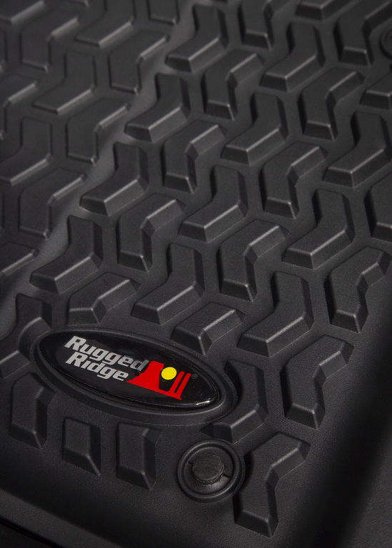 Floor Liner, Front; Black, 2018-2020 Jeep Wrangler, 2020 Gladiator JL / JT  - 7